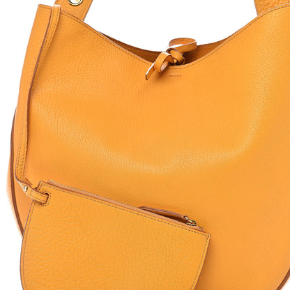 Celine Crisped Calfskin Medium Hobo Saffron 11 of 11