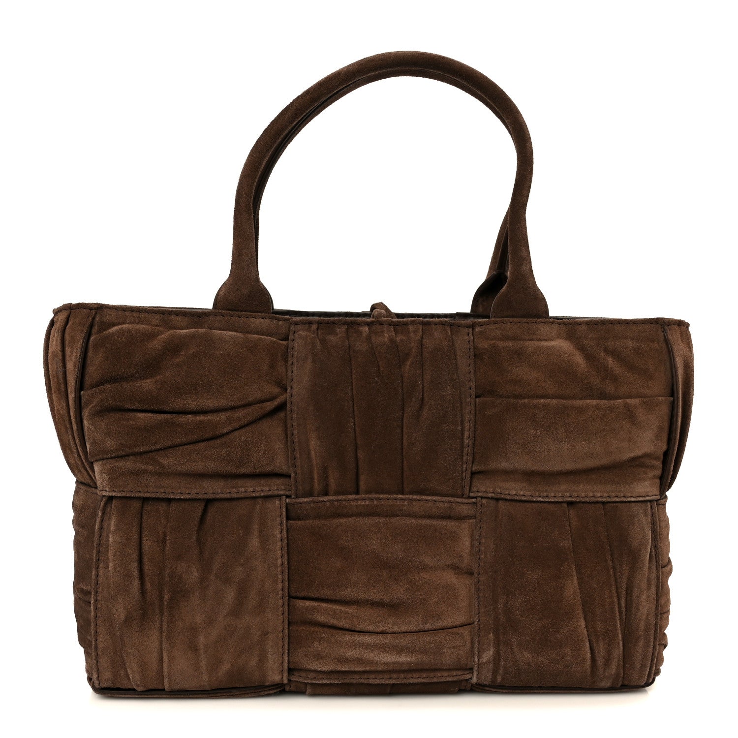 Bottega Veneta Suede Foulard Intrecciato Small Arco Tote Brownie 1 of 11