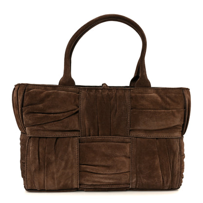 Bottega Veneta Suede Foulard Intrecciato Small Arco Tote Brownie 1 of 11