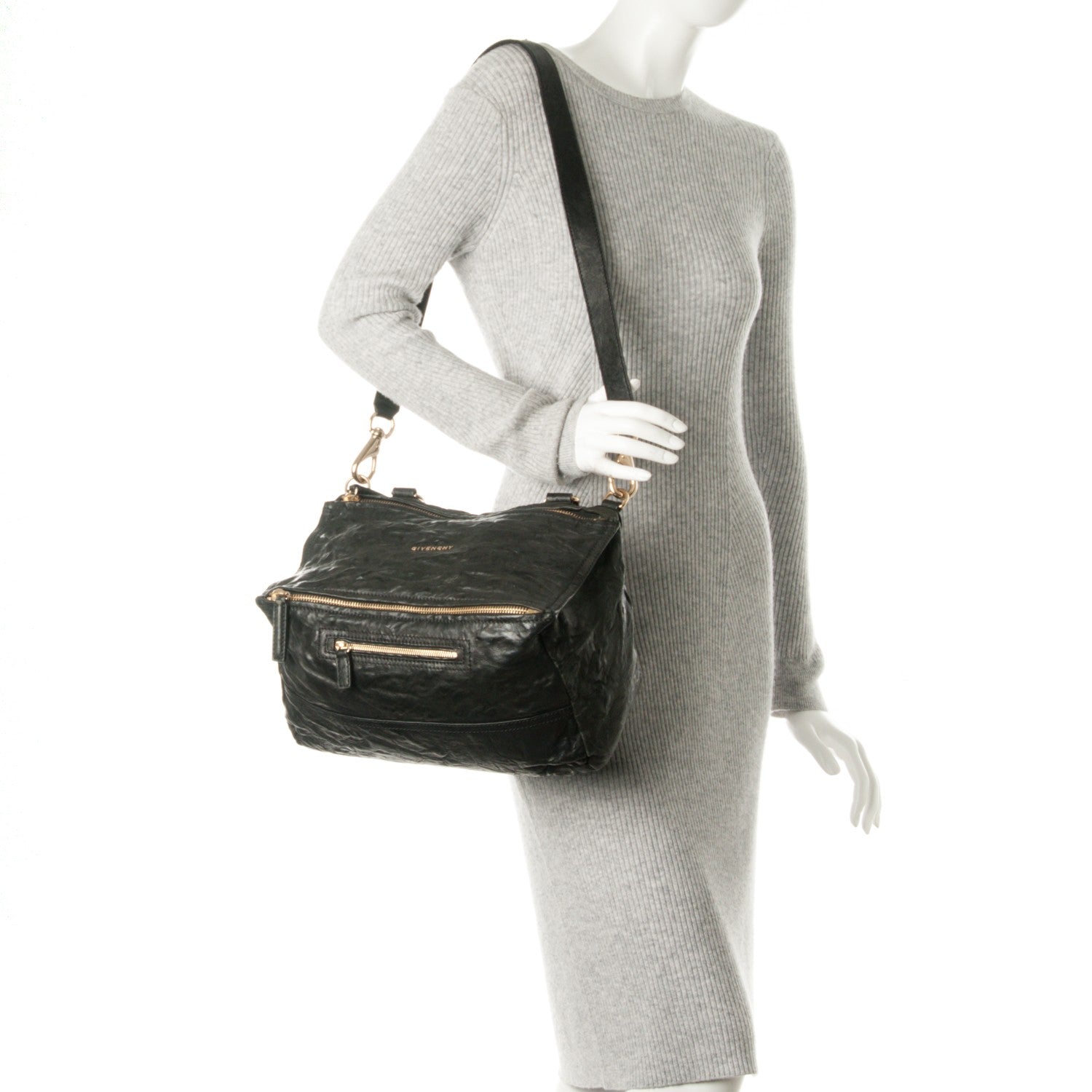 Givenchy Tumbled Sheepskin Medium Pandora Black 3 of 9