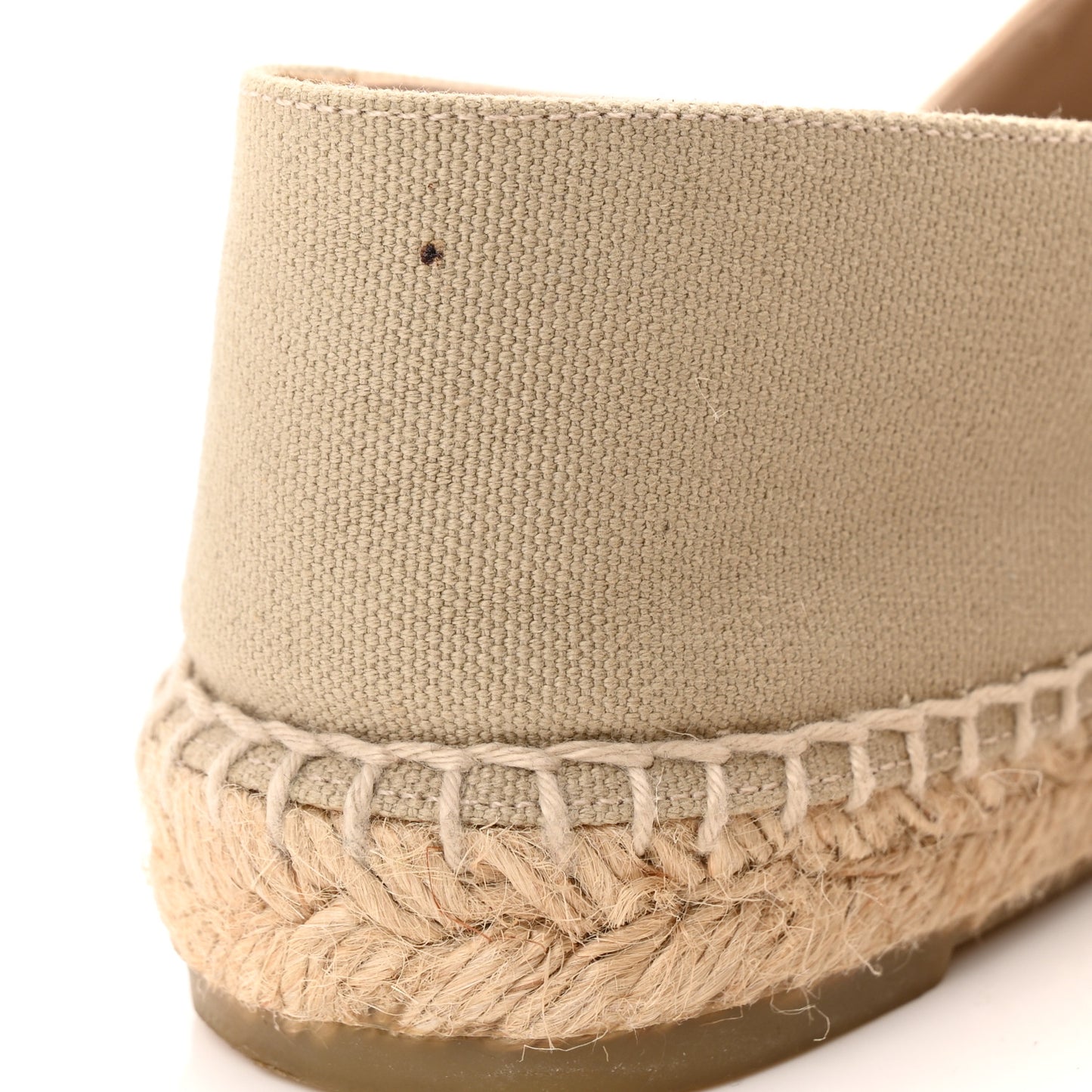 Canvas Grosgrain CC Espadrilles 37 Light Green Black