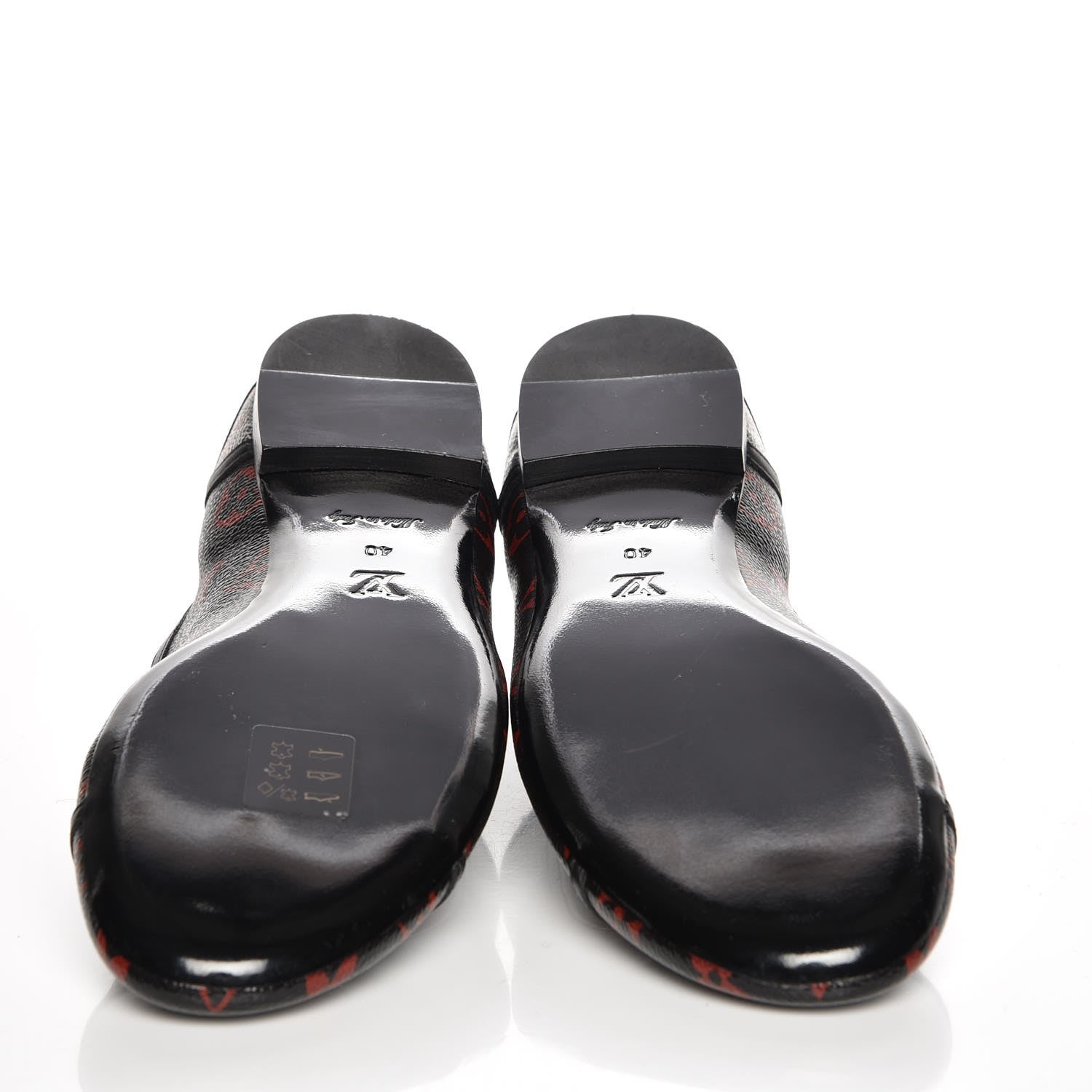 Louis Vuitton Monogram Infrarouge New Revival Ballerina Flats 40 Black 5 of 8