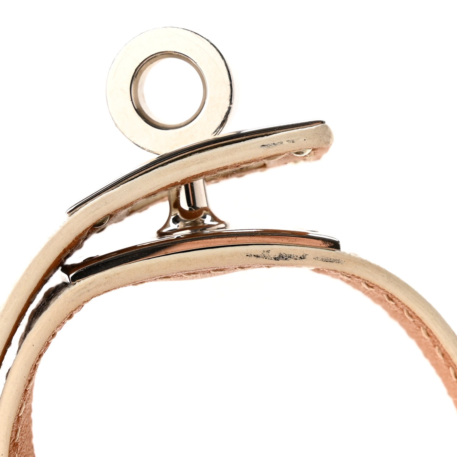 Hermes Epsom Kelly Double Tour Bracelet S White 7 of 8