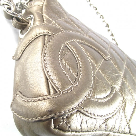 Quilted Cotton Club Pochette Bronze