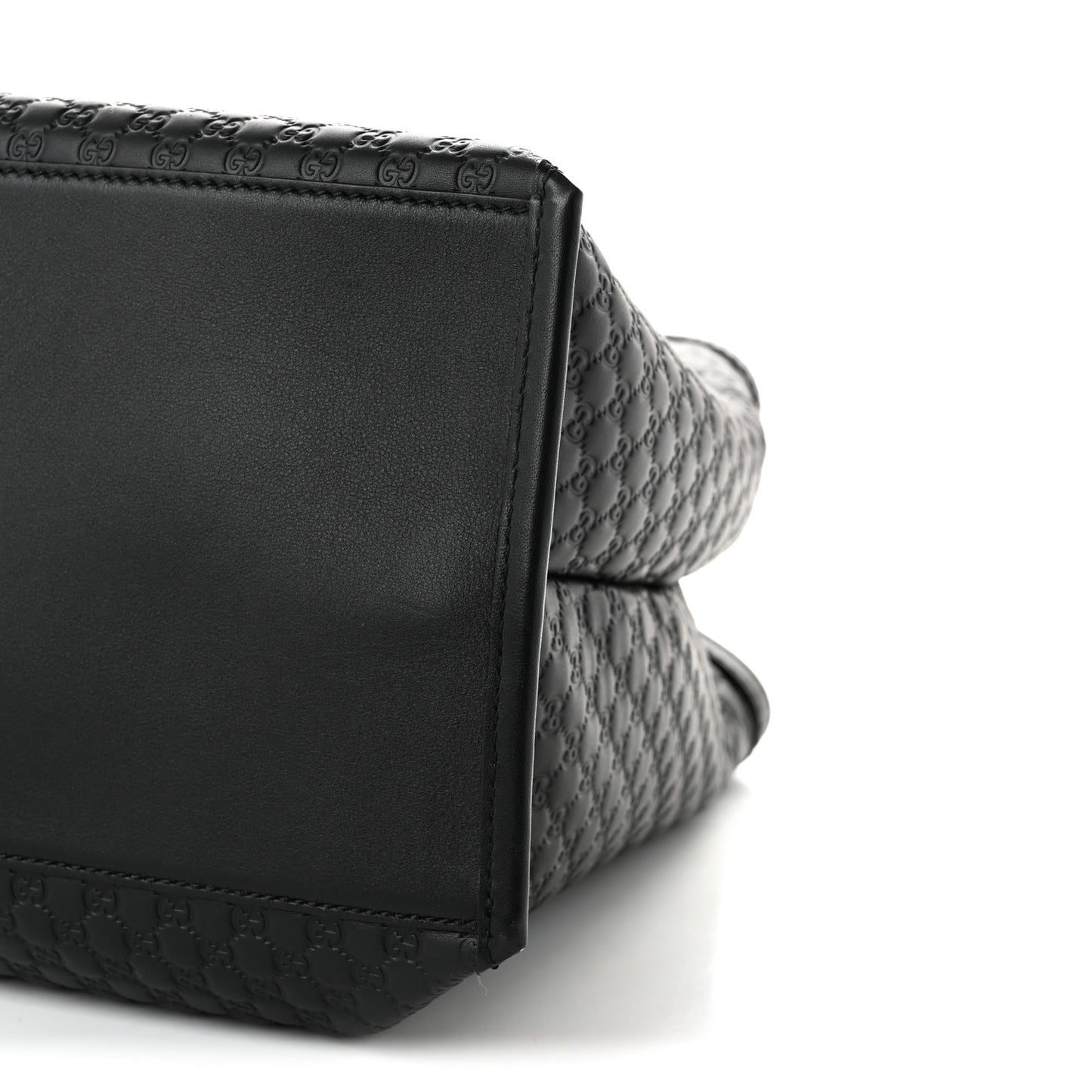 Soft Microguccissima Medium Tote Black