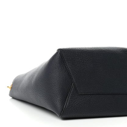 Celine Soft Grained Calfskin Small Sangle Bucket Bag Navy 7 of 9