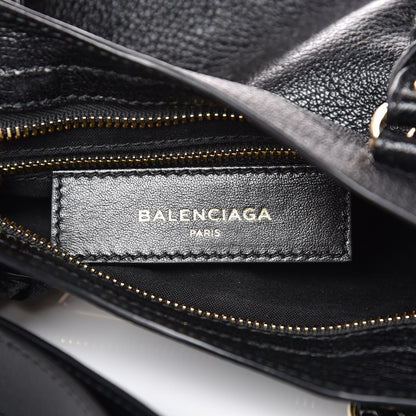 Balenciaga Chevre Gold Metallic Edge Hardware Mini City Black 6 of 7