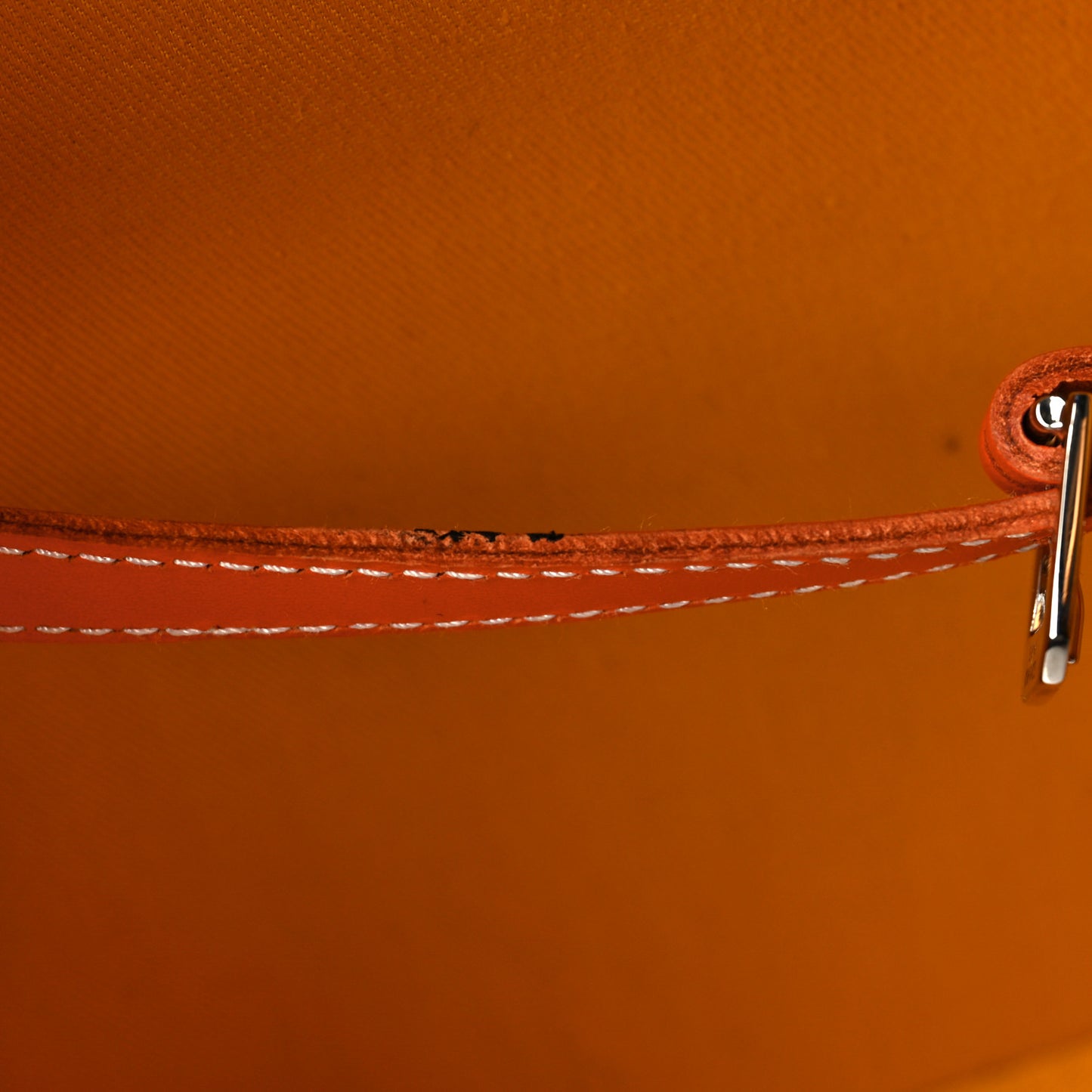 Goyardine Rolling Suitcase Trolley PM Orange