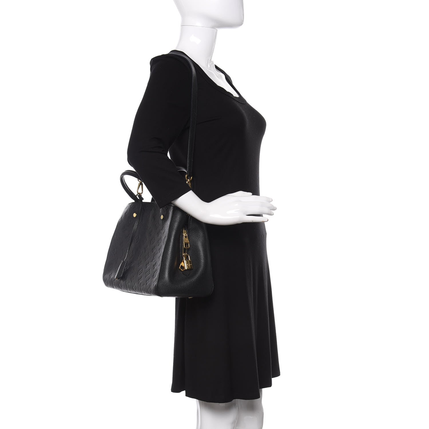 Louis Vuitton Empreinte Montaigne MM Black 2 of 11