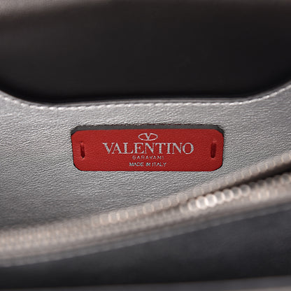Valentino Garavani Metallic Calfskin Small Rockstud No Limit Shoulder Bag Silver 6 of 13