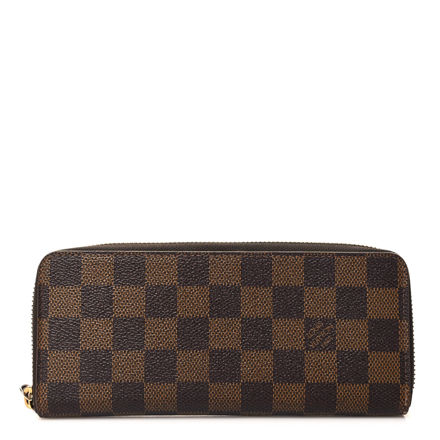Louis Vuitton Damier Ebene Clemence Wallet Rose Ballerine 1 of 7