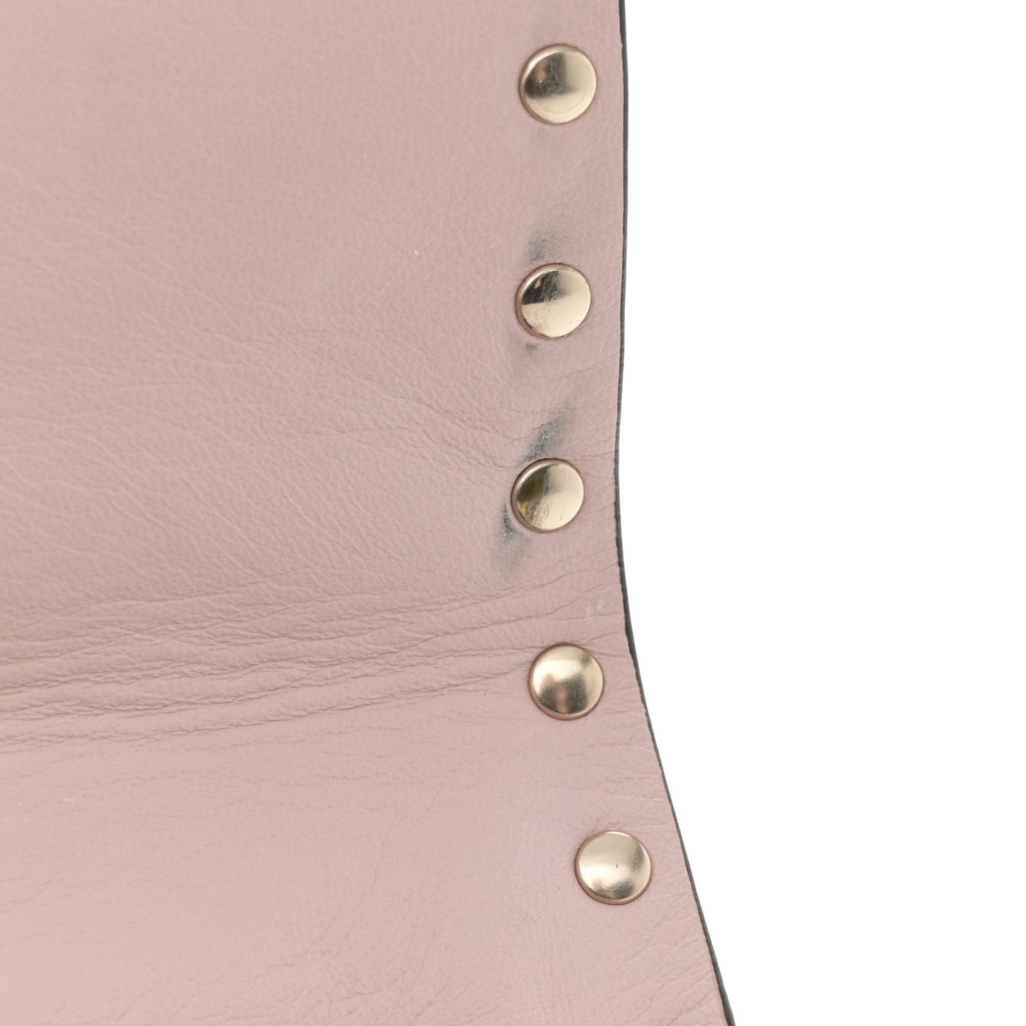 Lambskin Medium Rockstud Spike Shoulder Bag Poudre