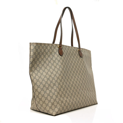 Gucci GG Supreme Monogram Large Ophidia Shopping Tote Brown 3 of 8