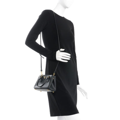 Prada Saffiano Lux Mini Galleria Double Zip Tote Black 2 of 11