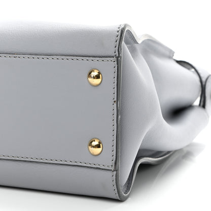 Fendi Vitello Seta Shiny Nappa Medium Peekaboo Iconic Satchel Ardesia Amido 10 of 11