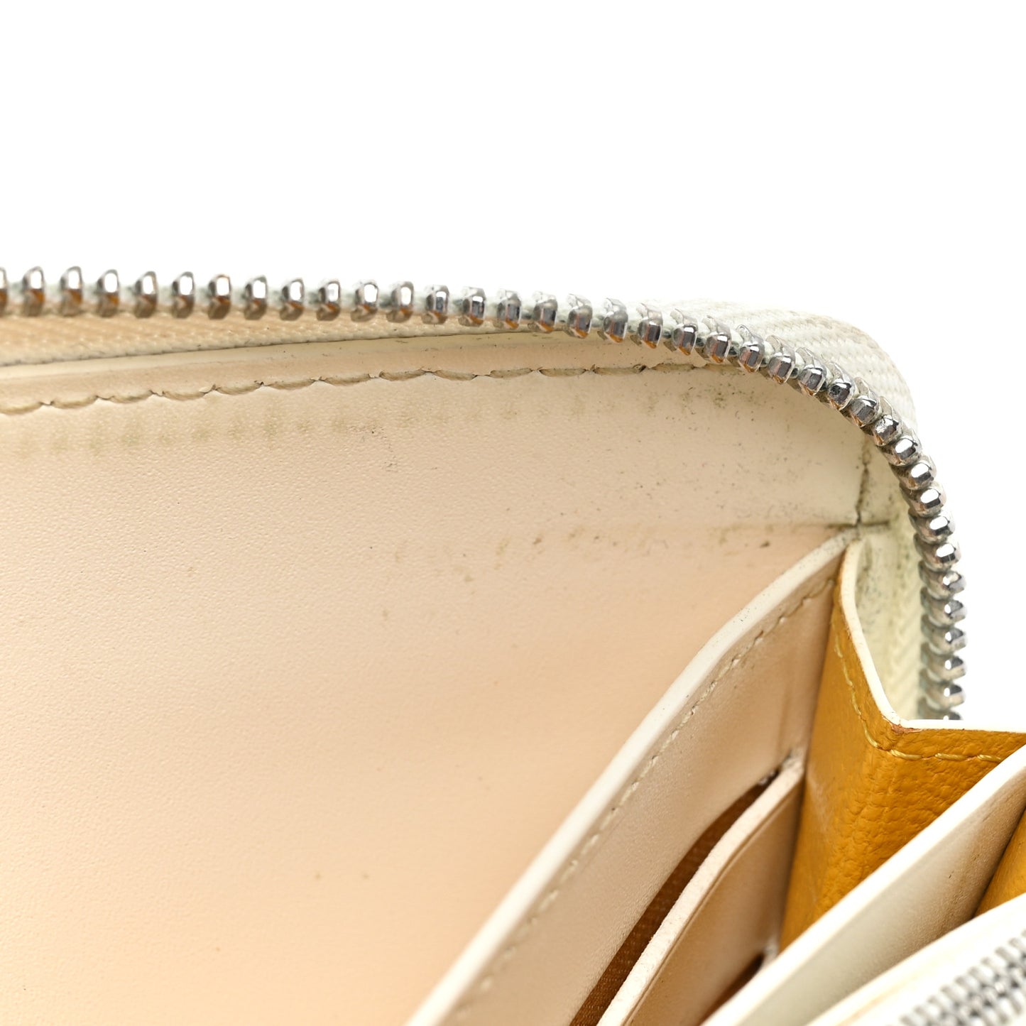 Goyardine Matignon Zip Around GM Wallet White