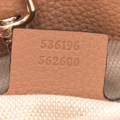 Gucci Pebbled Calfskin Medium Soho Chain Shoulder Bag Camelia 7 of 8