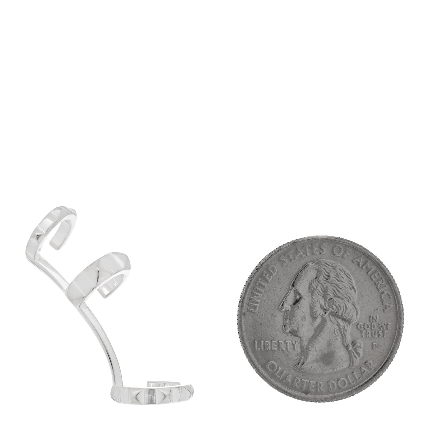 Sterling Silver Clou d'H Left Single Ear Cuff