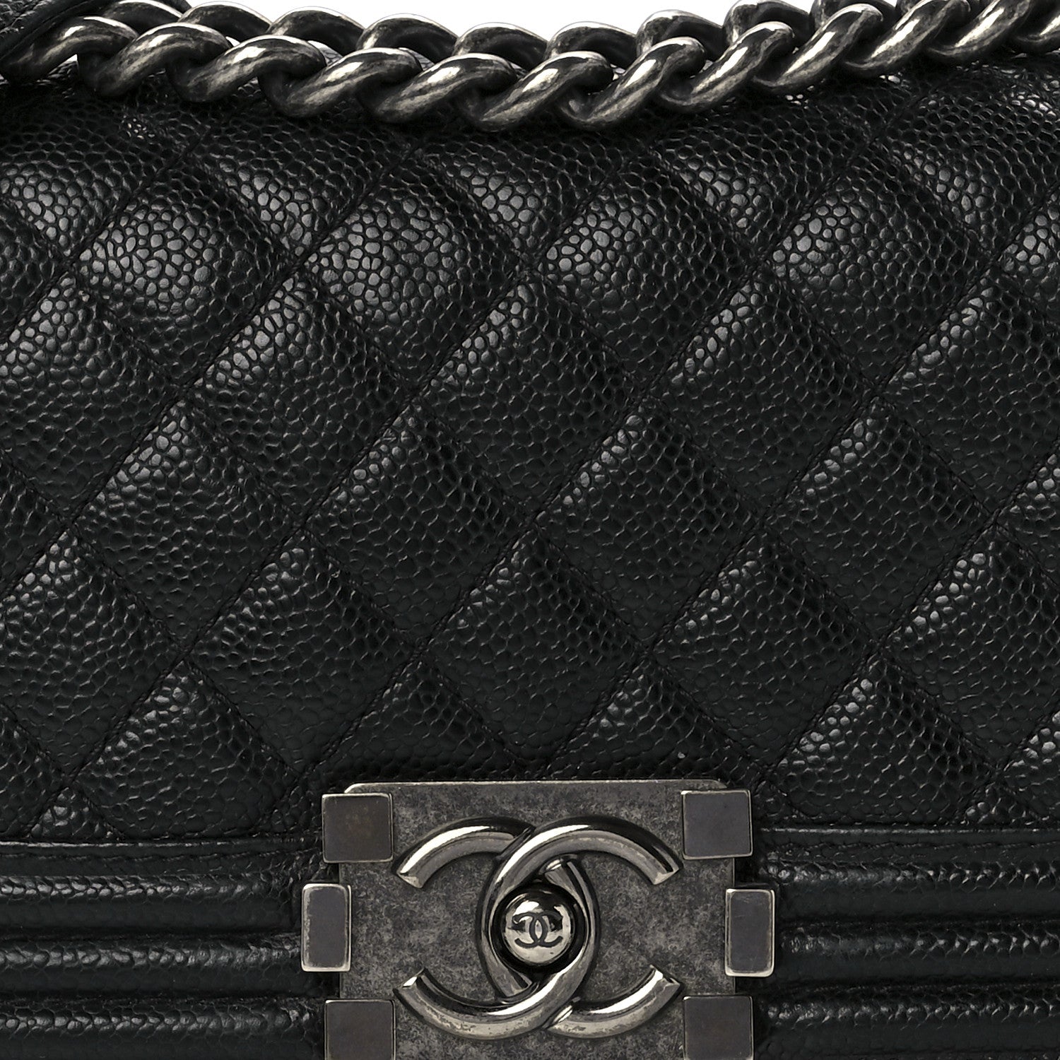 Chanel Caviar Quilted Small Boy Flap Black 8 of 11