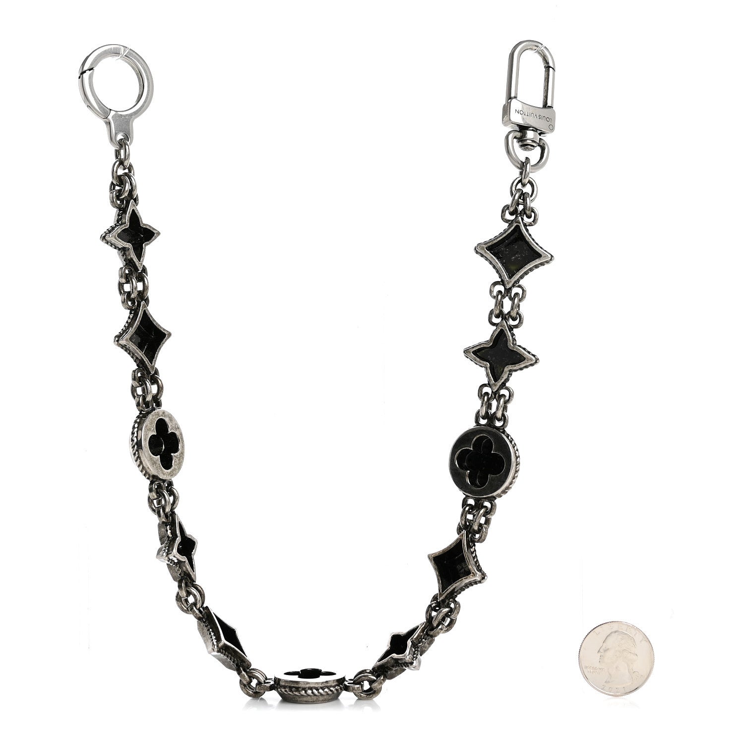 Louis Vuitton Metal Western Chain Belt and Bag Charm 2 of 3