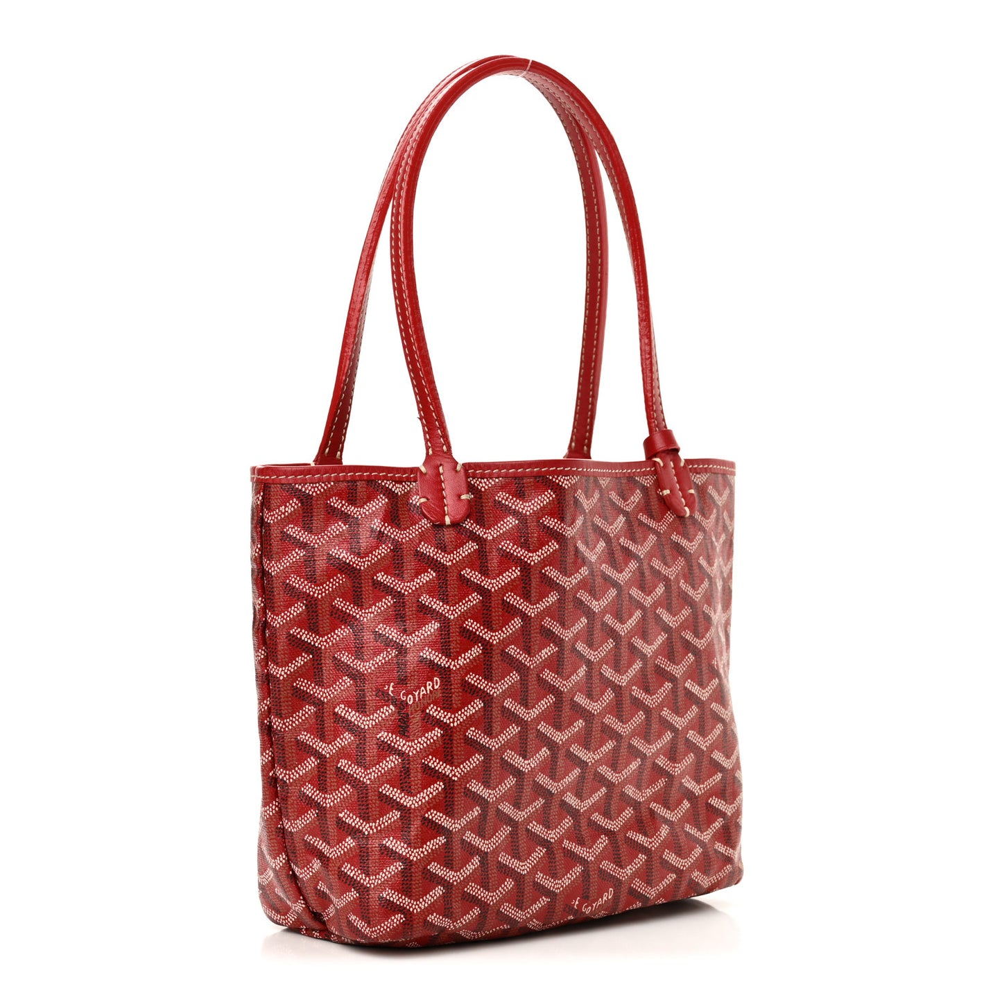 Goyardine Saint Louis Junior Jr PM Tote Red