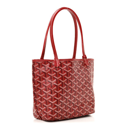 Goyard Goyardine Saint Louis Junior Jr PM Tote Red 4 of 10