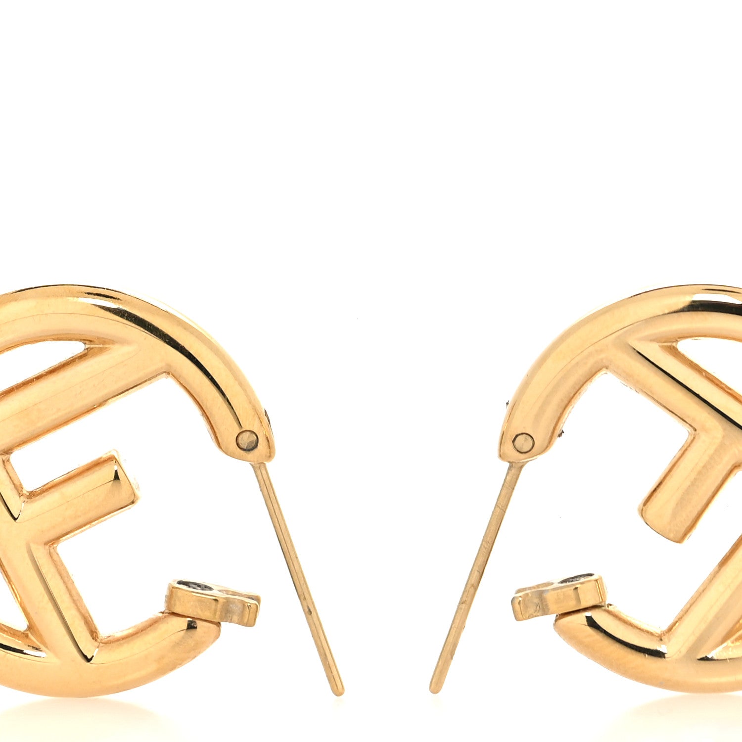 Fendi Metal F is Fendi Hoop Earrings Gold 3 of 5
