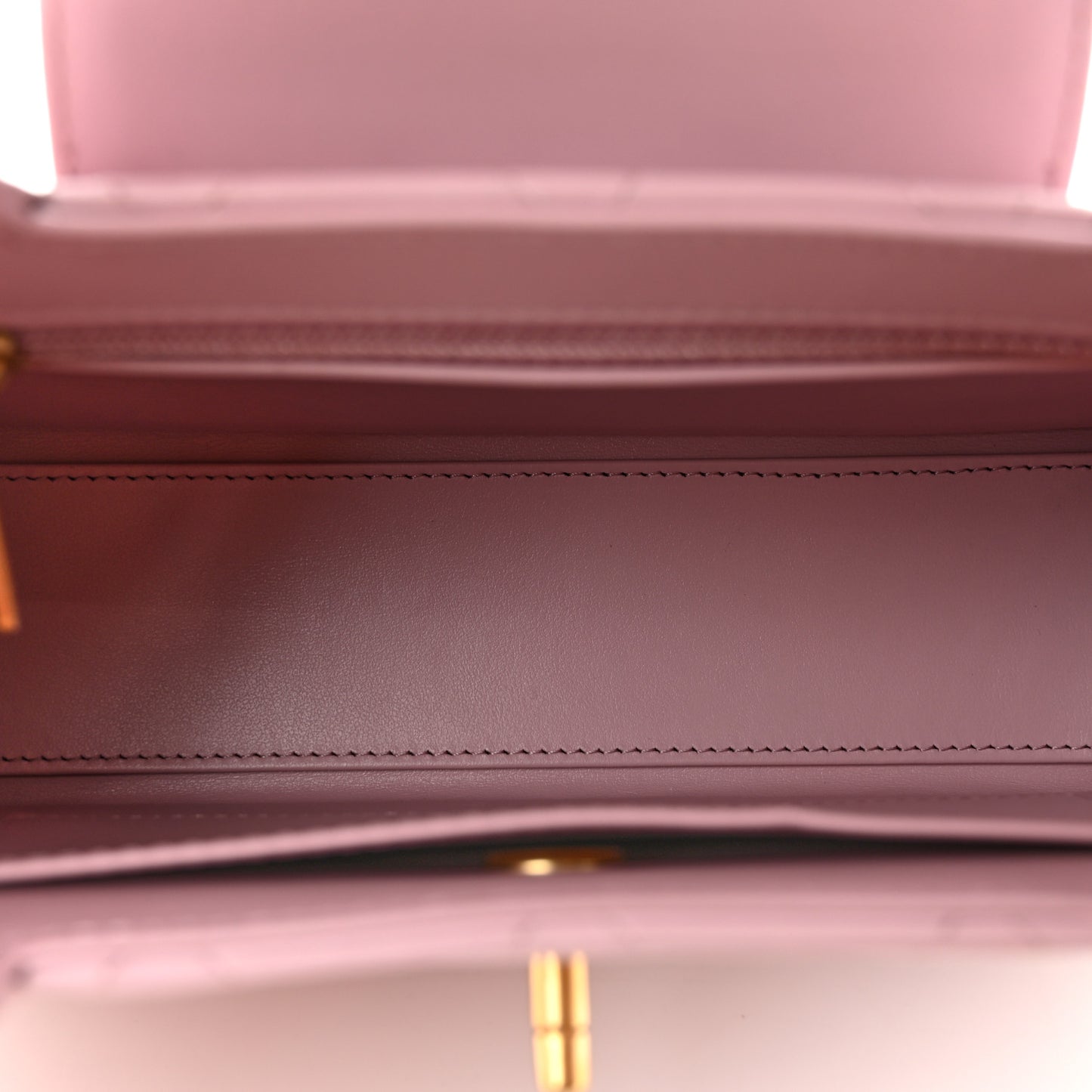 Shiny Aged Calfskin Quilted Nano Kelly Shopper Pink