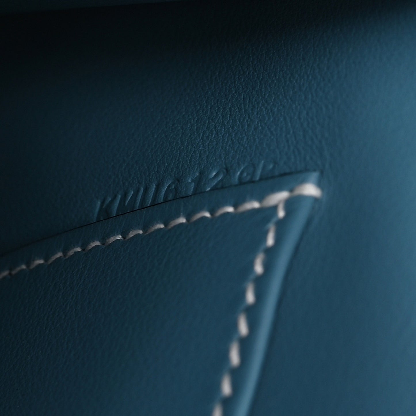 Swift Kelly Pochette Clutch Blue Jean