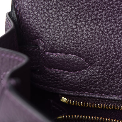 Hermes Togo Kelly Retourne 25 Raisin 16 of 38