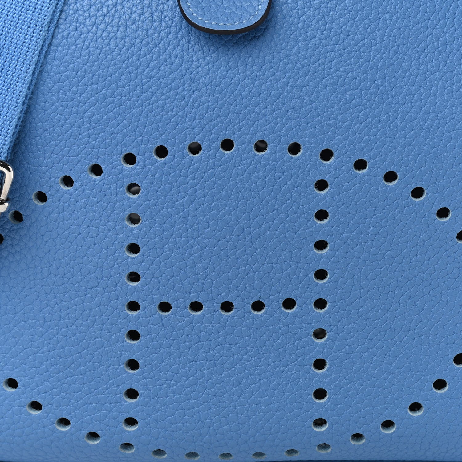 Hermes Taurillon Clemence Evelyne III PM Bleu Paradis 8 of 12