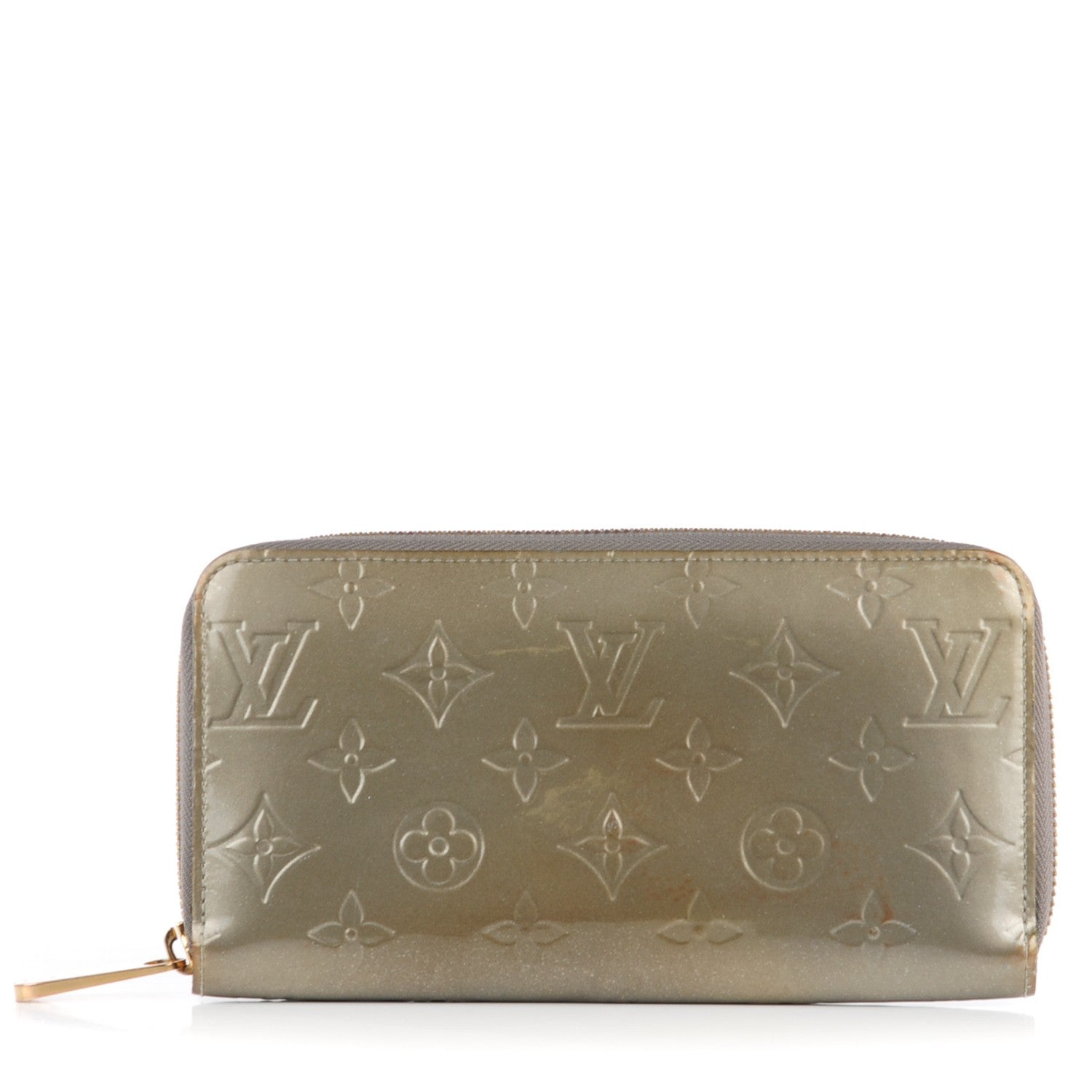Louis Vuitton Vernis Zippy Wallet Gris Art Deco 1 of 10