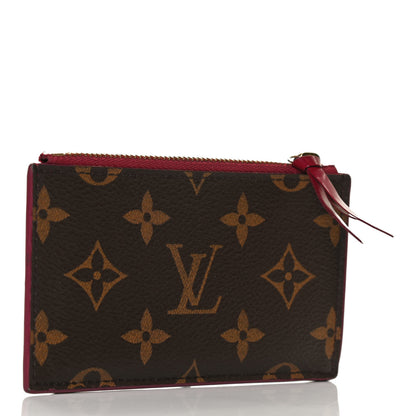 Louis Vuitton Monogram Zipped Card Holder Fuchsia 3 of 9