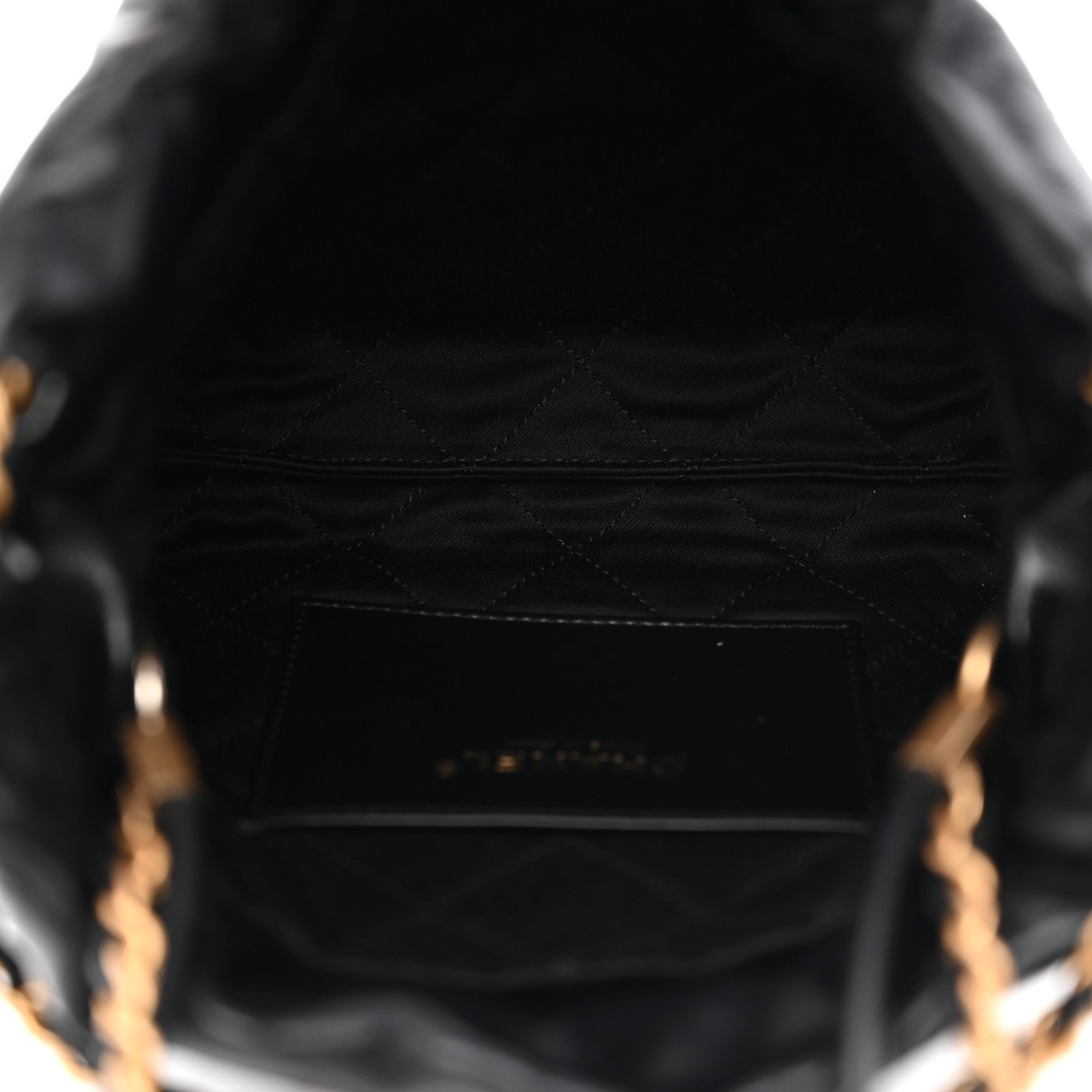 Chanel Shiny Calfskin Quilted Mini Chanel 22 Black 5 of 11