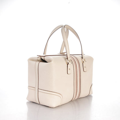 Gucci Textured Calfskin Large Treasure Boston Tote Ivory 3 of 7