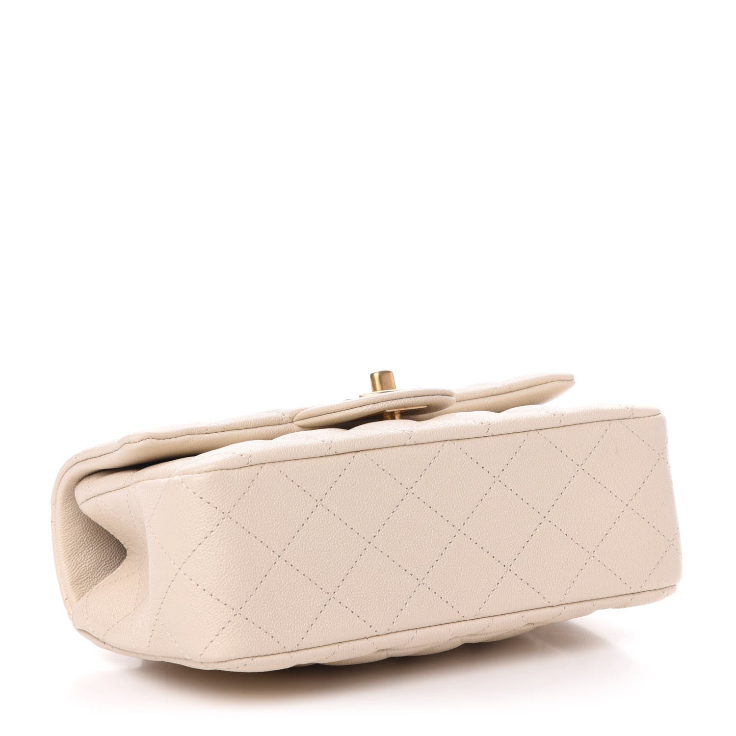 Chanel Caviar Quilted Mini Top Handle Rectangular Flap Beige 4 of 10