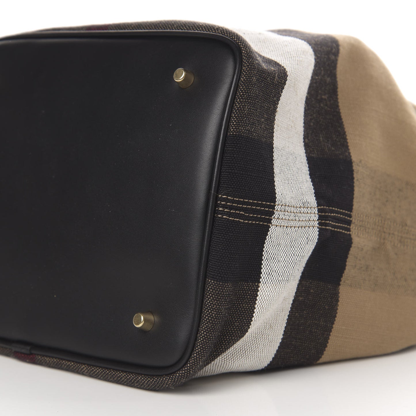 Canvas Mega Check Medium Ashby Hobo Black