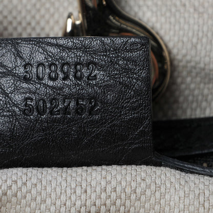 Gucci Pebbled Calfskin Medium Soho Chain Shoulder Bag Black 6 of 8
