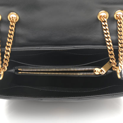 Saint Laurent Calfskin Y Quilted Monogram Small Loulou Chain Satchel Black 5 of 9