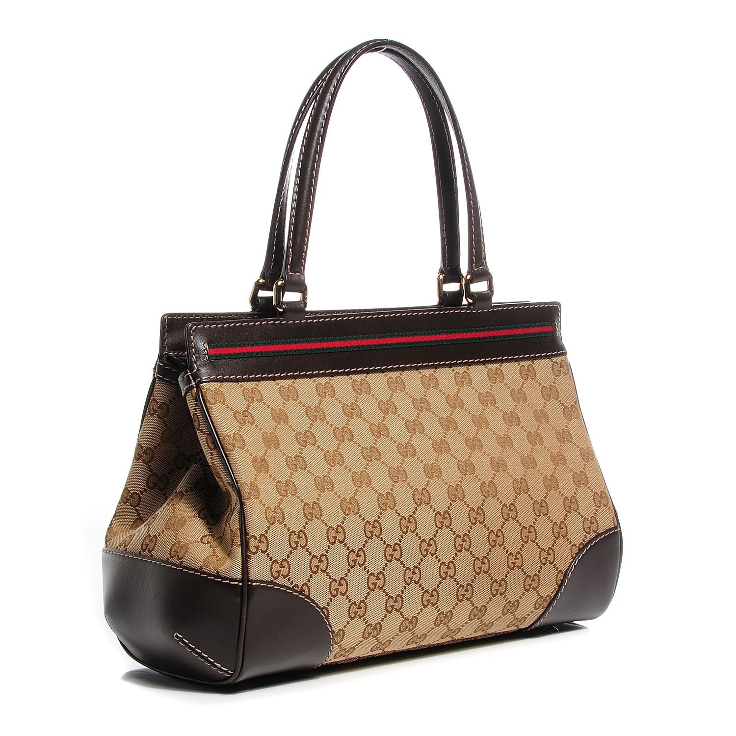 Gucci Monogram Medium Mayfair Tote Dark Brown 3 of 7