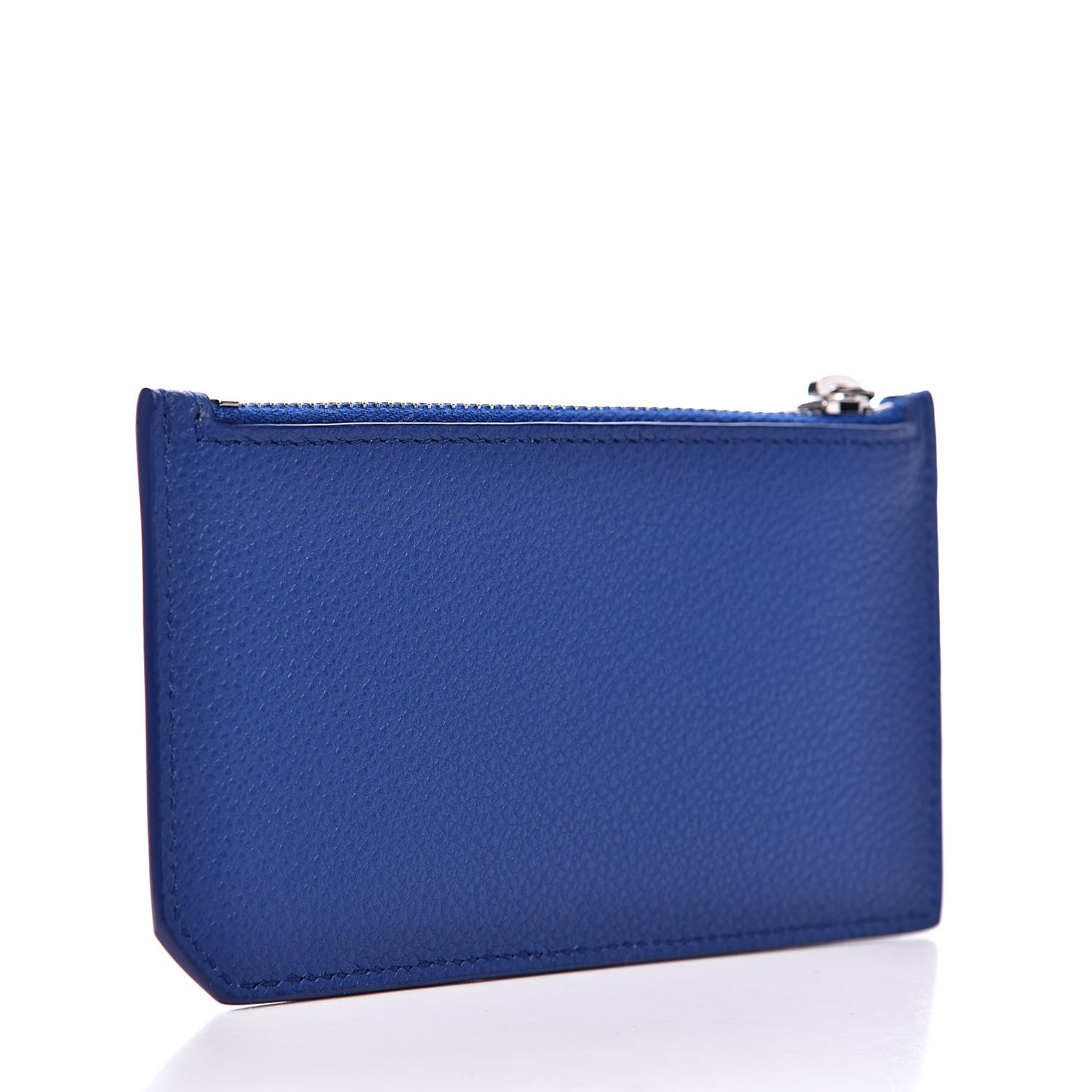 Saint Laurent Grained Calfskin 5 Fragments Zip Pouch Card Holder Deep Marjorelle 3 of 9