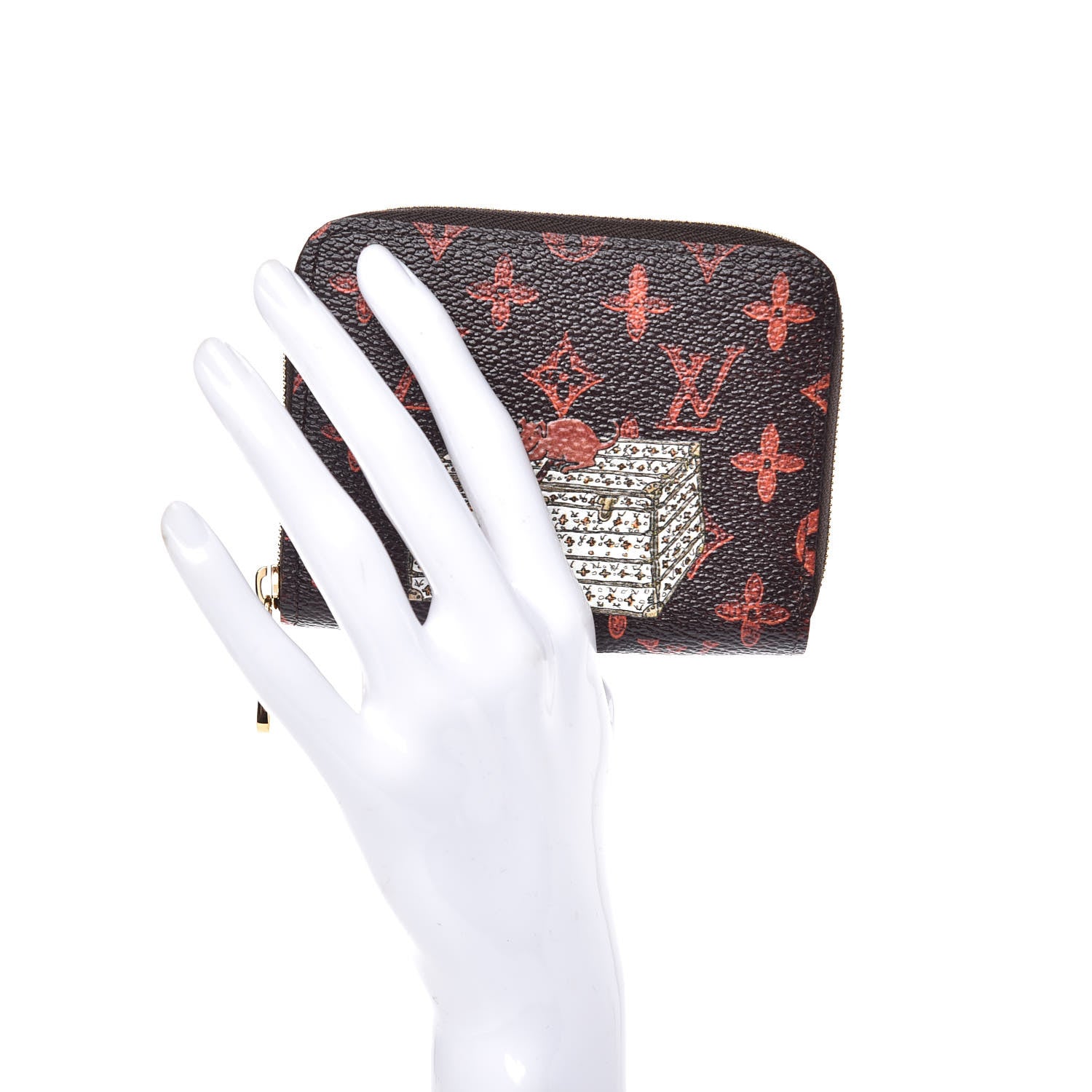 Louis Vuitton Catogram Zippy Coin Purse Marron 2 of 8
