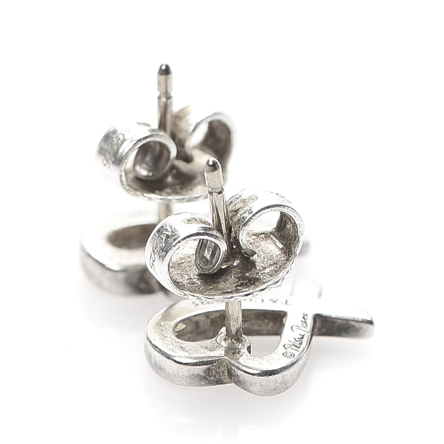 Sterling Silver Mini Paloma Picasso Loving Heart Earrings