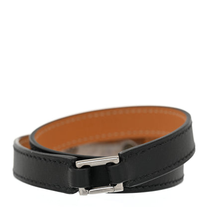 Hermes Swift Rivale Double Tour Bracelet S Black 3 of 7