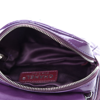 Chanel Patent Brilliant Mini Flap WOC Bag Violet 5 of 12