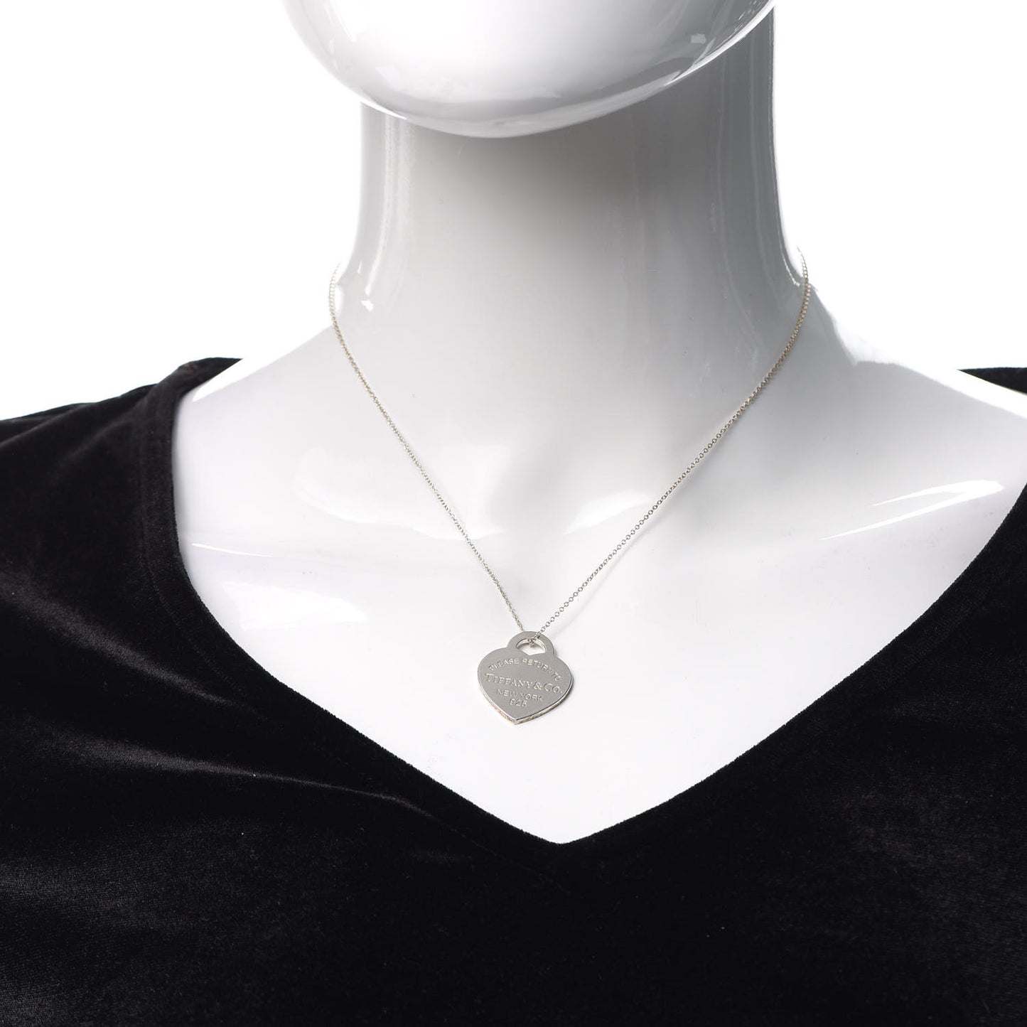 Sterling Silver Medium Return to Tiffany Heart Pendant Necklace