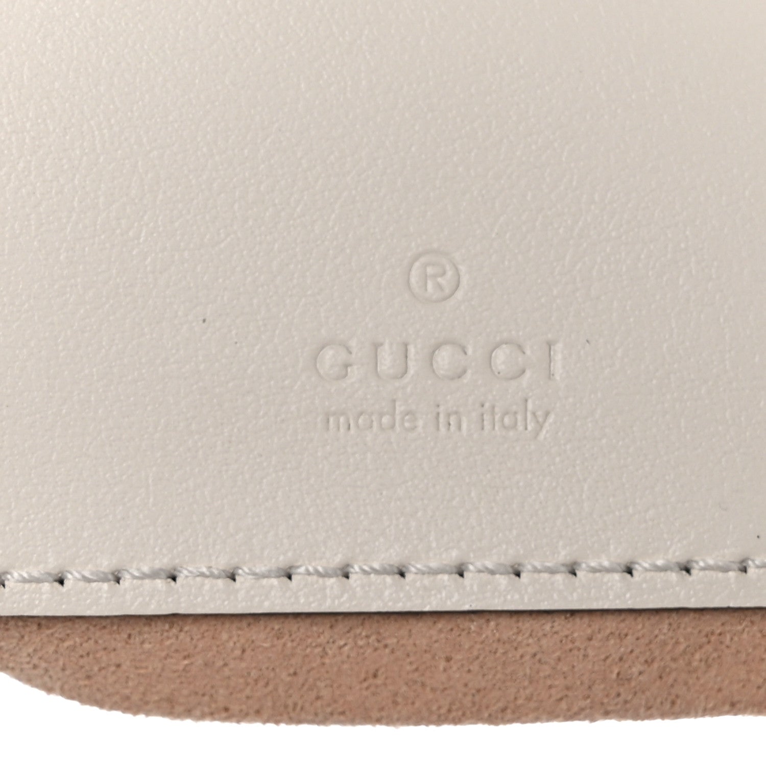 Gucci Calfskin Matelasse Mini GG Marmont 2.0 Bucket Bag White 7 of 10