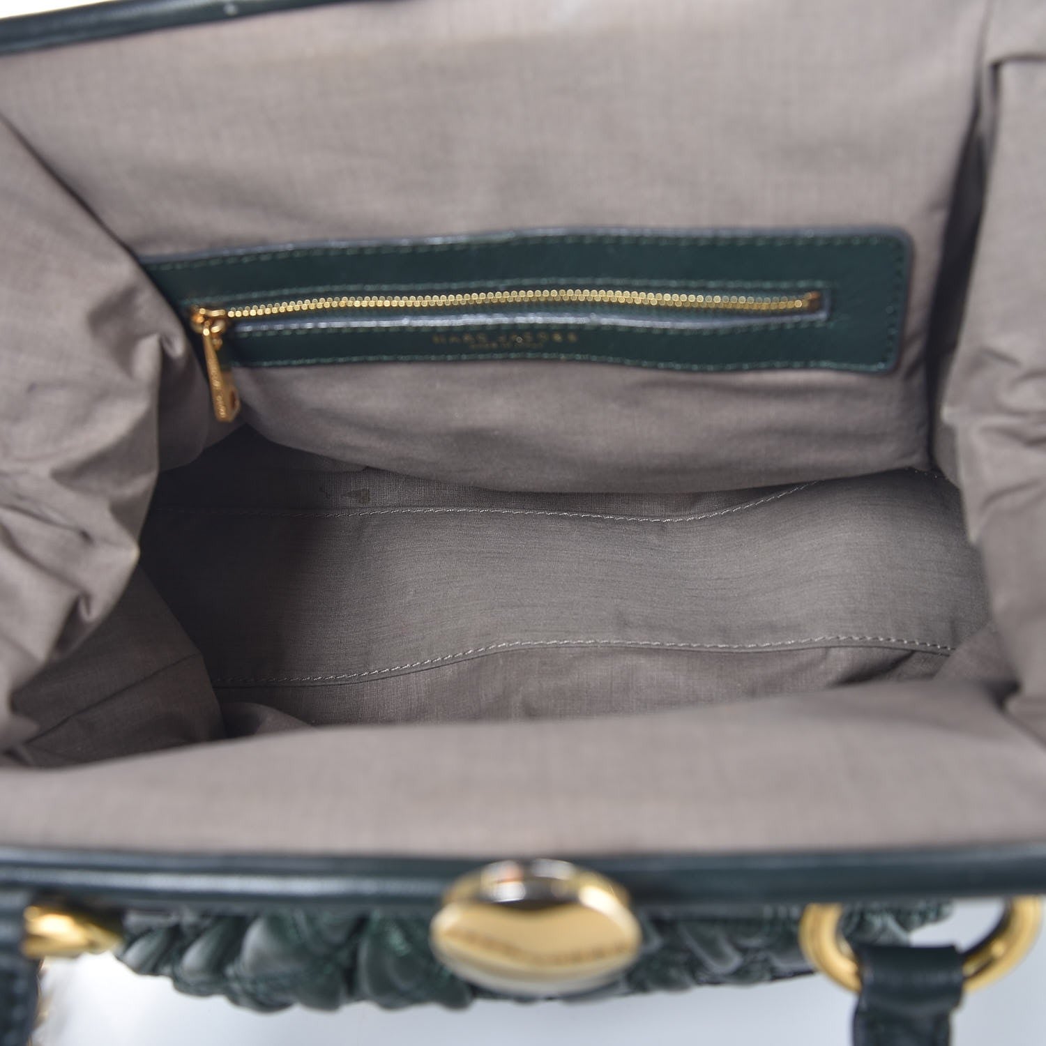 Marc Jacobs Calfskin Quilted Stam Emerald Green 5 of 9
