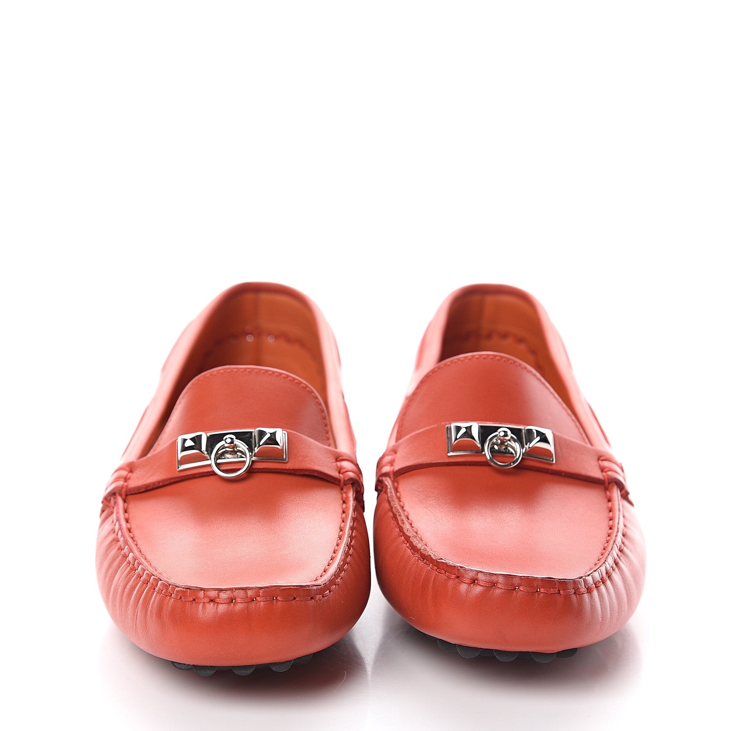Hermes Calfskin Irving Moccasin Loafers 40 Capucine 2 of 6