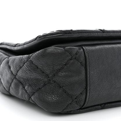 Chanel Calfskin Quilted Double Stitch Flap Black 9 of 10
